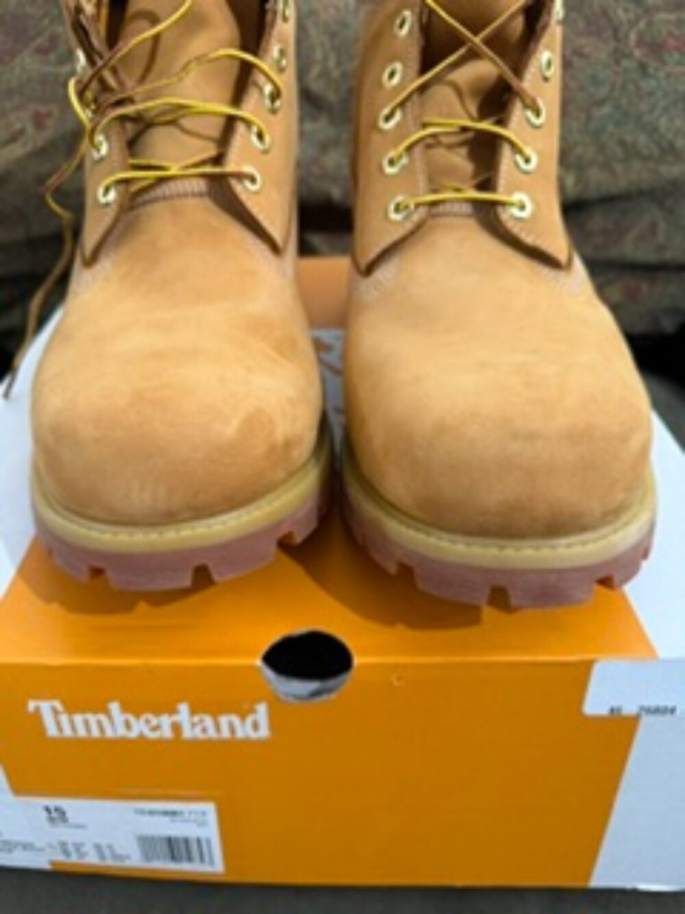 NIB Men's Timberland Premium 6-Inch Waterproof Boot Size 15 Color - Wheat